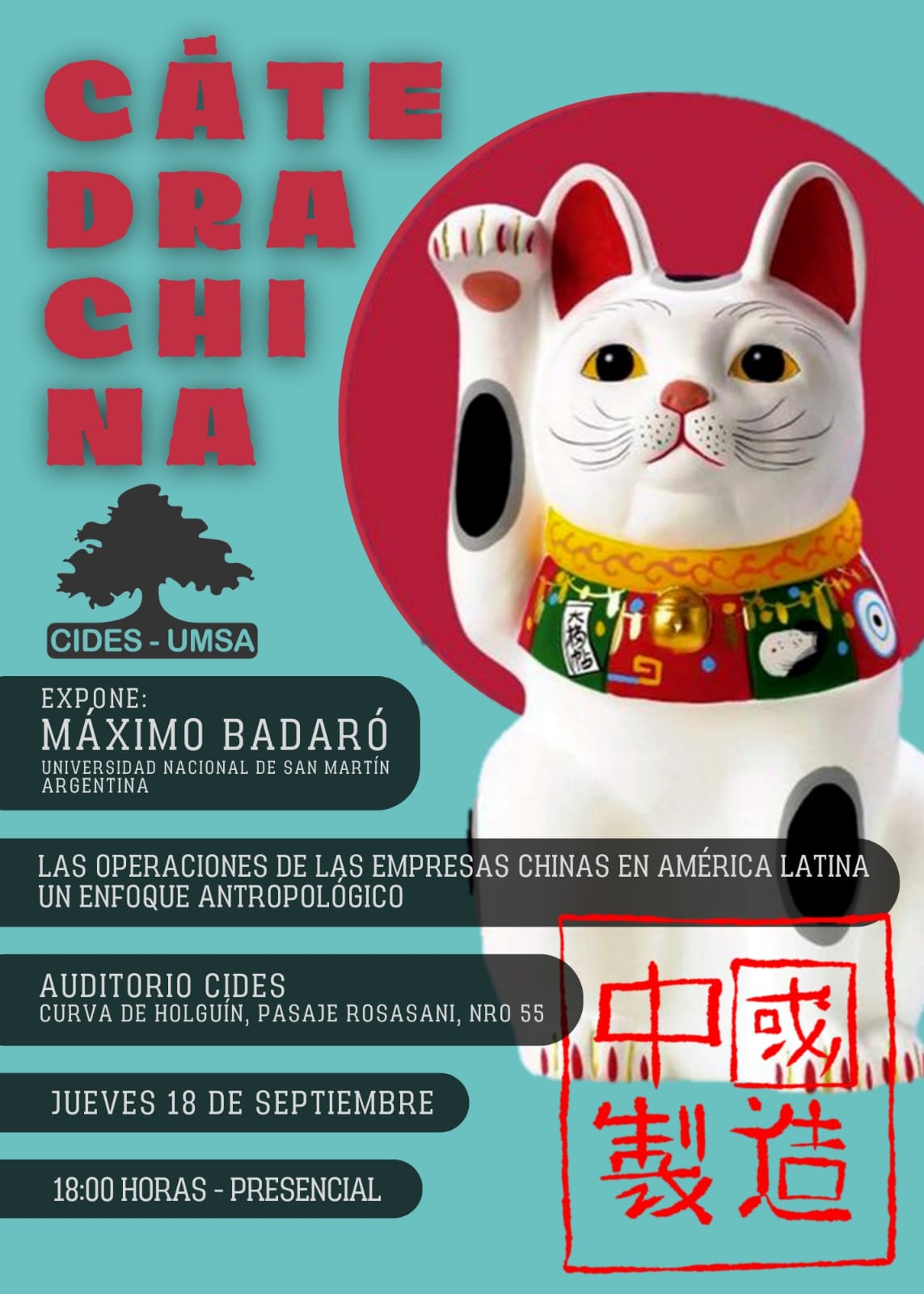 Afiche del Conversatorio: De la deforestación a las alternativas