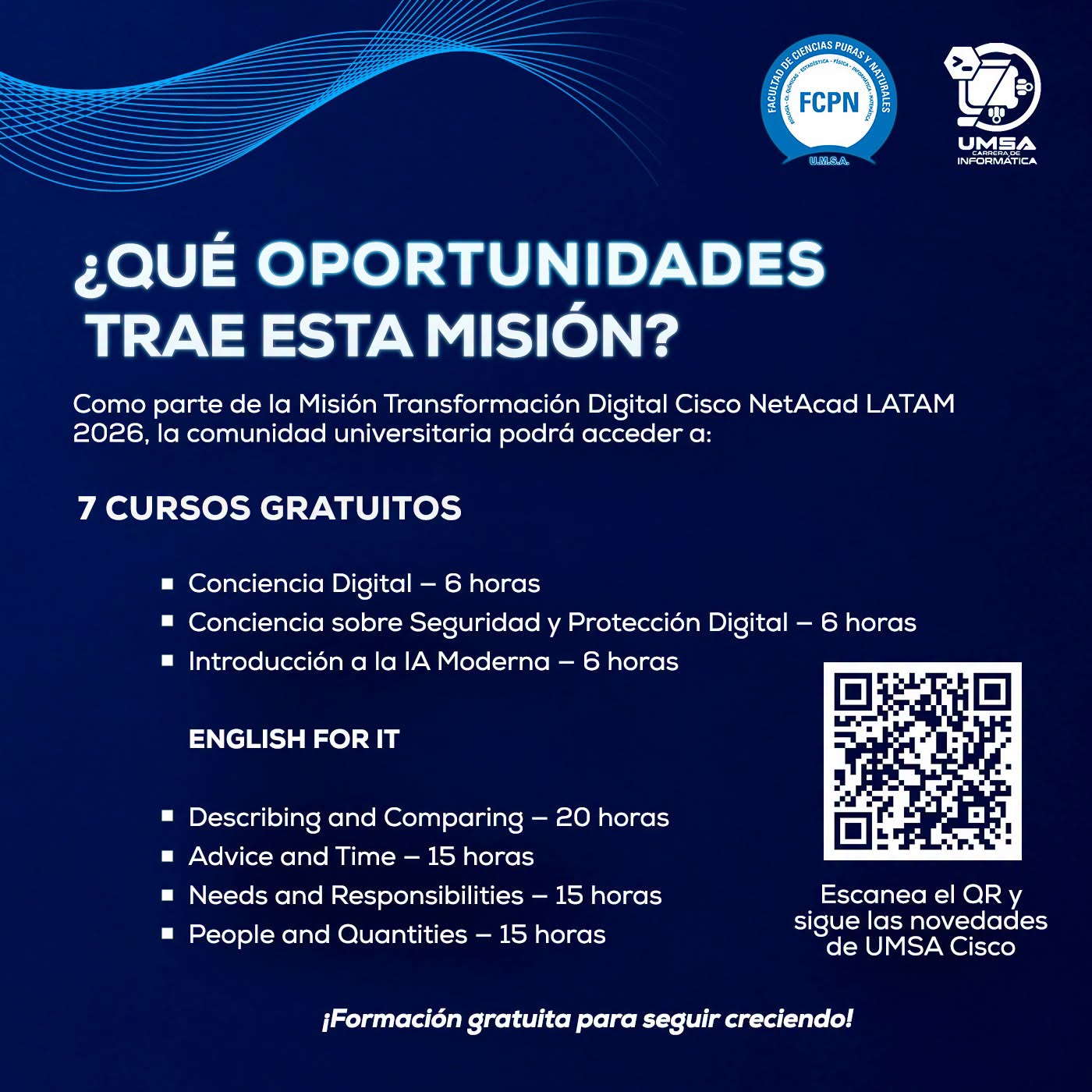 Novedades de UMSA Cisco Academy