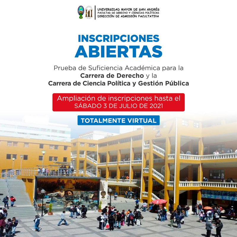 PRUEBA DE SUFICIENCIA ACADÉMICA - MODALIDAD VIRTUAL - CARRERA DE ...