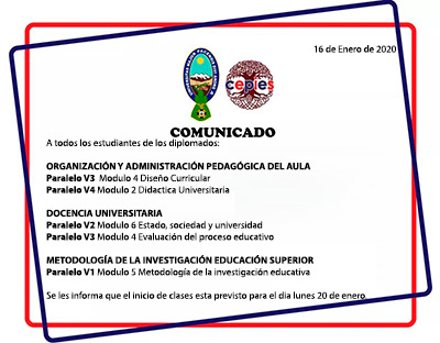 Inicio de clases diplomados virtuales