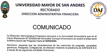 COMUNICADO DAF