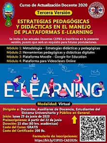 Estrategias pedagógicas y didácticas en el manejo de plataformas E-learning V.3