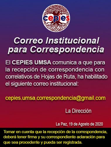 Correo institucional para correspondencia