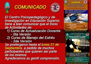 PRORROGA DE LOS CURSO DE ACTUALIZACIÓN V5 Y ESTRES V2