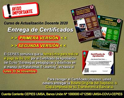 Curso de actualización docente 2020