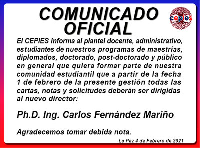 Comunicado Nuevo Director