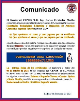 COMUNICADO