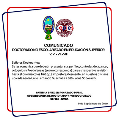 COMUNICADO