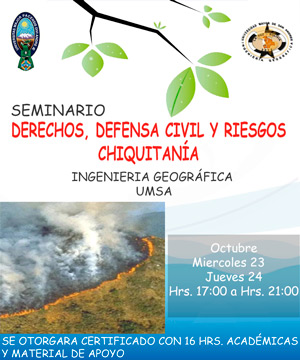 seminario DERECHOS, DEFENSA CIVIL Y RIESGOS