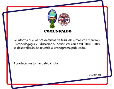 LISTA DE PRE-DEFENSA DE TESIS 2019