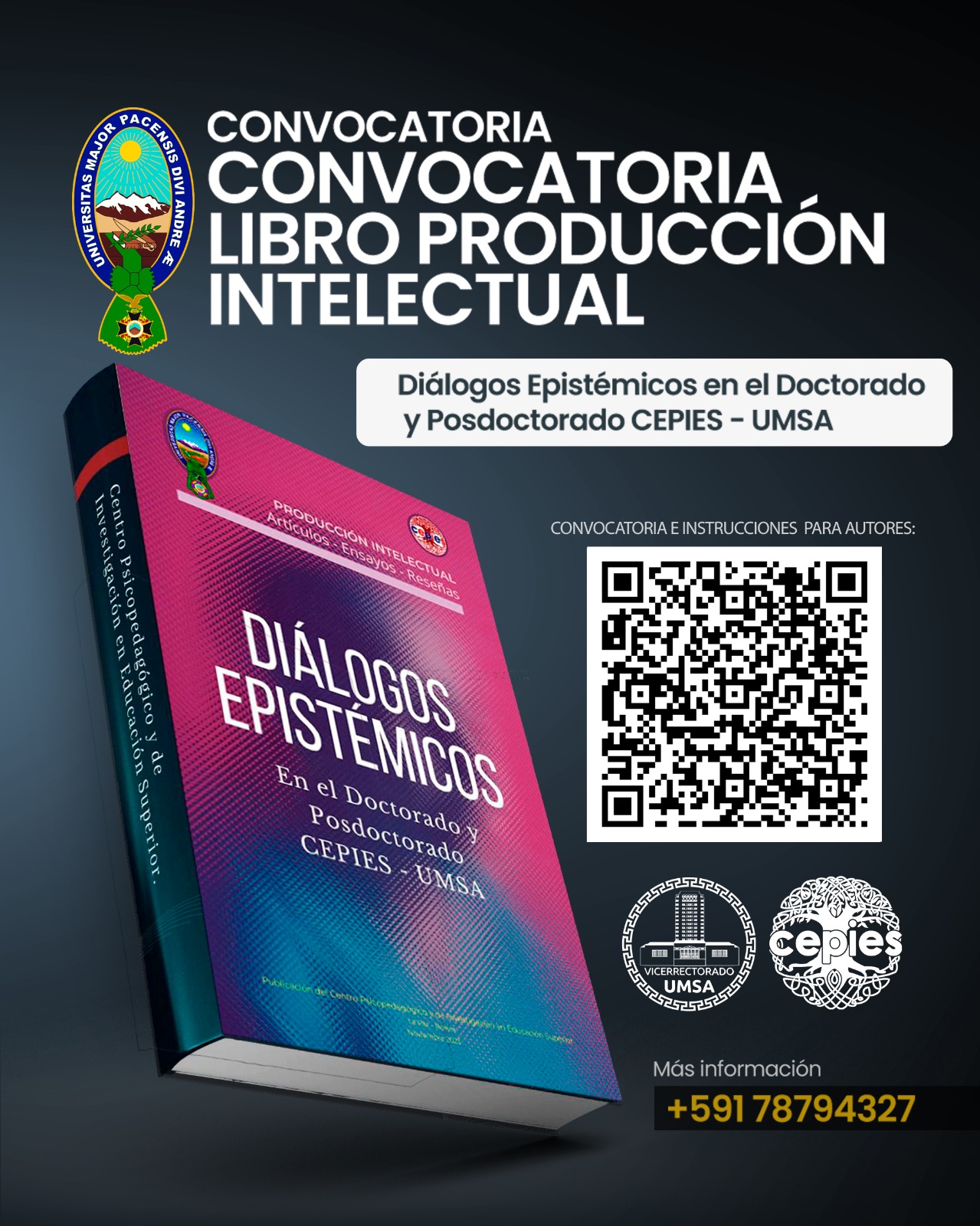 Convocatoria para el LIBRO PRODUCCIÓN INTELECTUAL VOL. II - 2024.  