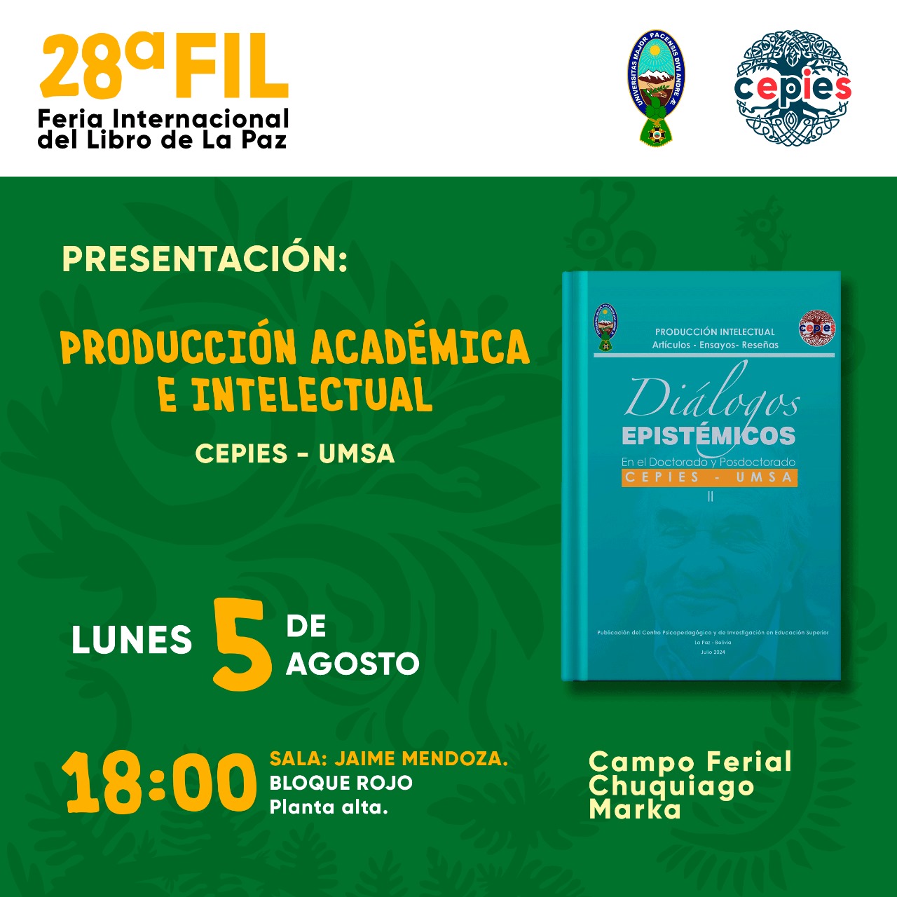 PRESENTACIÓN DEL LIBRO PRODUCCIÓN ACADÉMICA E INTELECTUAL