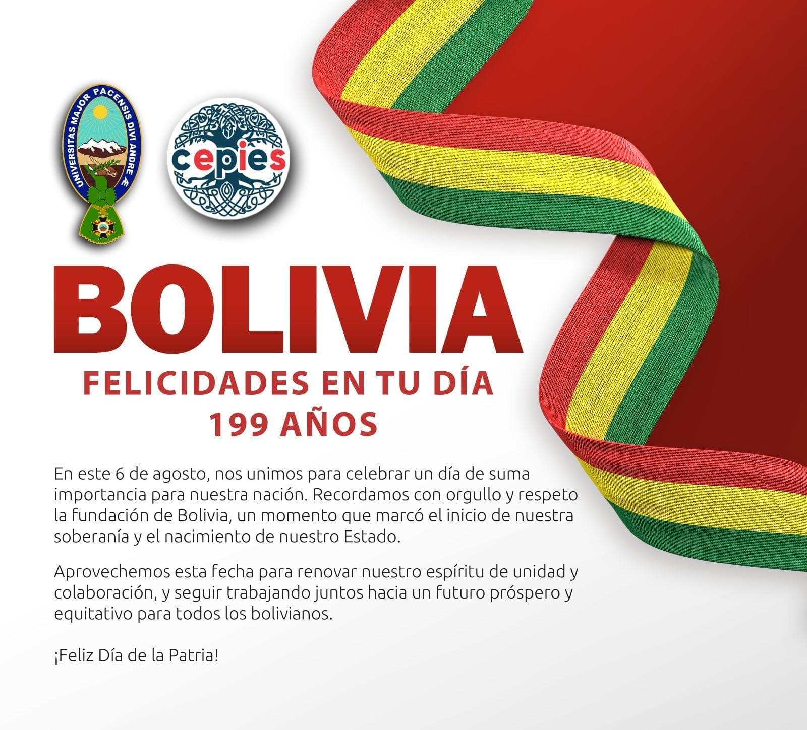¡Feliz Día de la Patria!