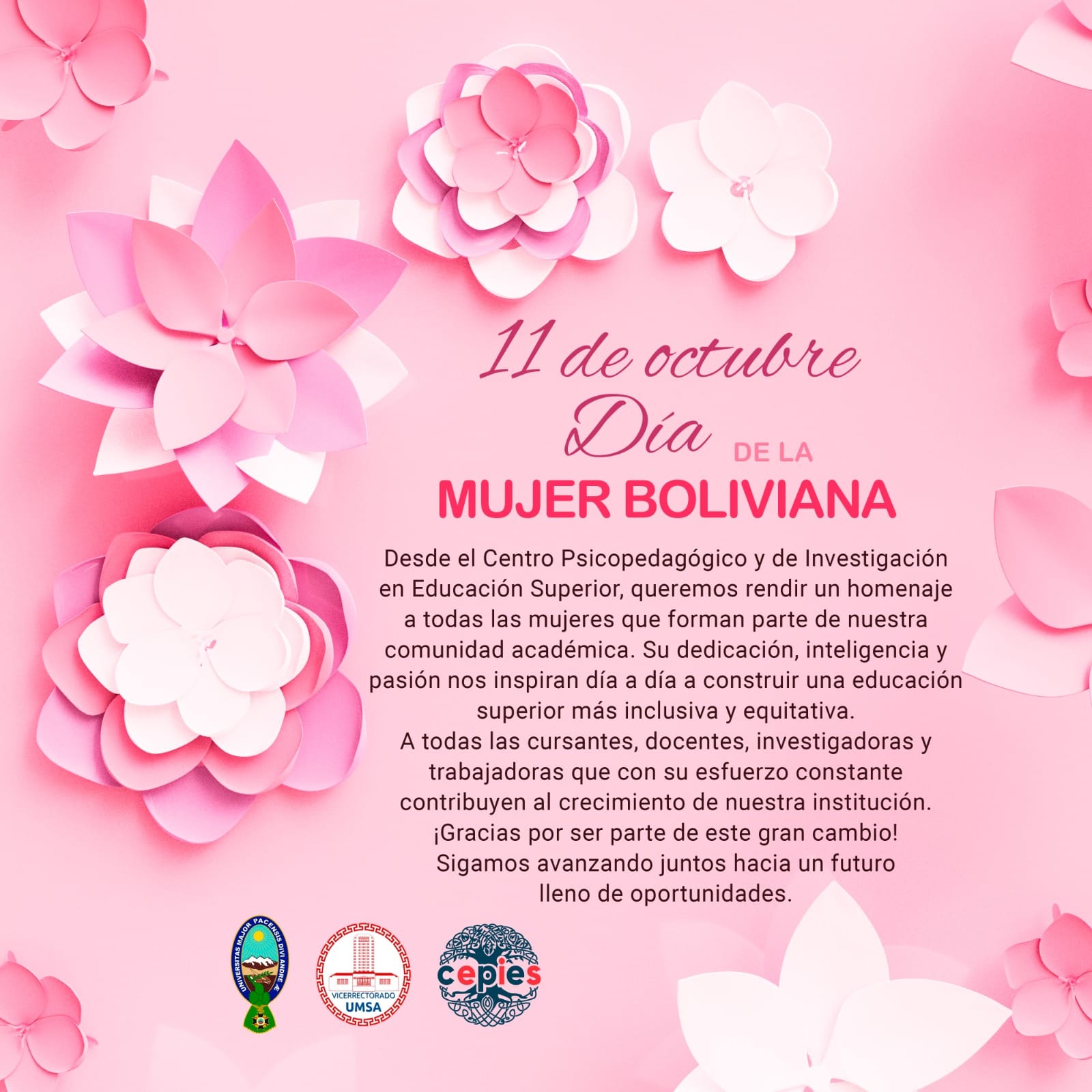 11 de octubre - día de la mujer boliviana