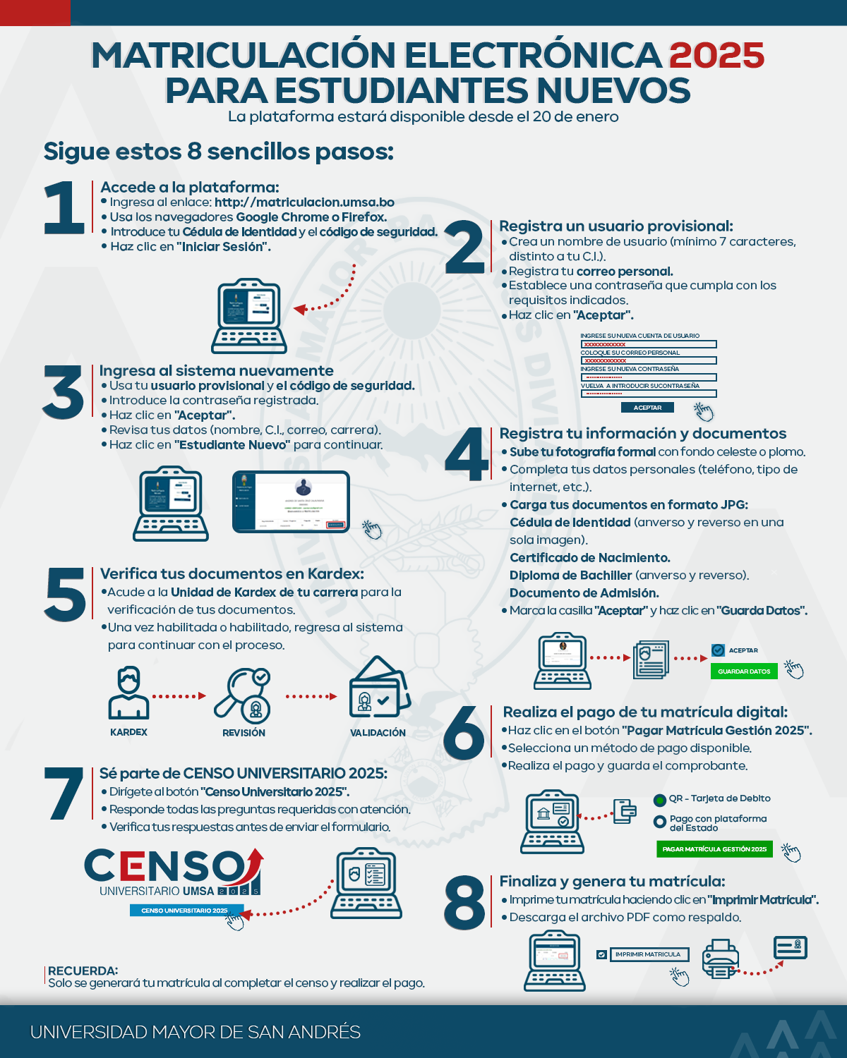 MATRICULACIÓN ELECTRONICA 2025 - ESTUDIANTES NUEVOS