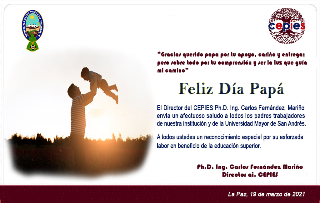 Feliz día Papa - Universidad Mayor de San Andrés